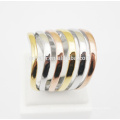 Модное полоса кольцо Дизайн Золото Обручальное кольцо обручальное